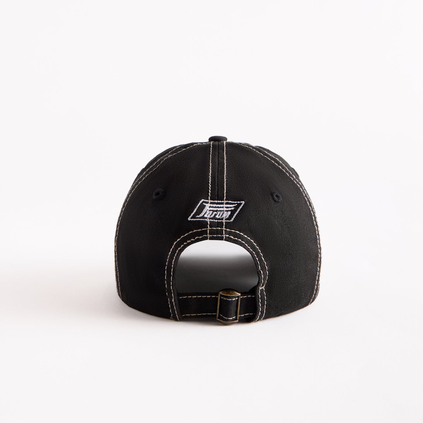 The "New" NY Cap - Black / Contrast Stitch