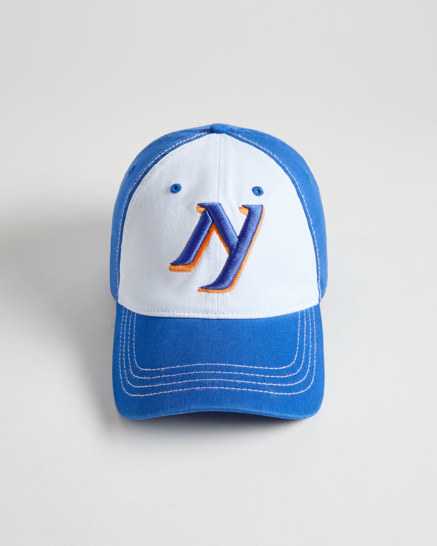 The “New” NY Cap - White / Metropolitan Blue