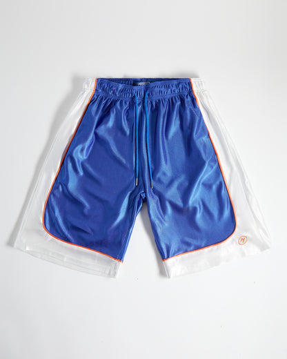 Satin Basketball Short - “Metropolitan Blue”