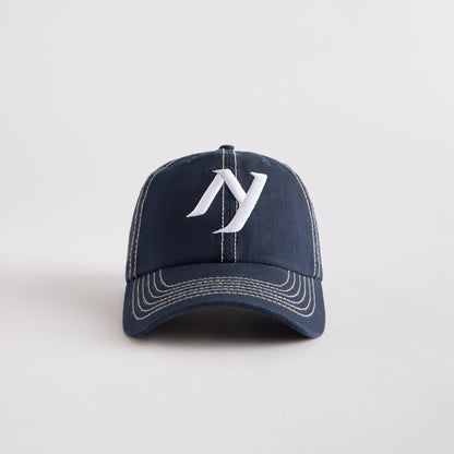 The "New" NY Cap - Navy / Contrast Stitch